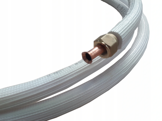 Montageset für Klimaanlage 1-25m Kupferleitung 3/8" + 5/8", Abflussschlauch 16 mm, Elektrokabel 5x 1,5 mm2, 1x Wanddurchführung 350mm