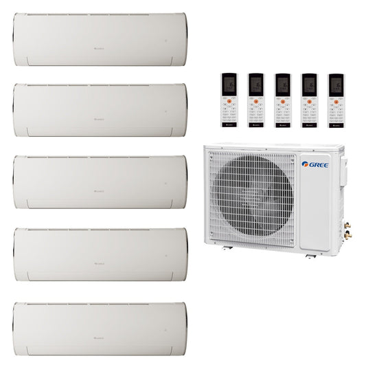 GREE Multi Split 5x Fairy White 2,7 kW + 12,1 kW Außengerät