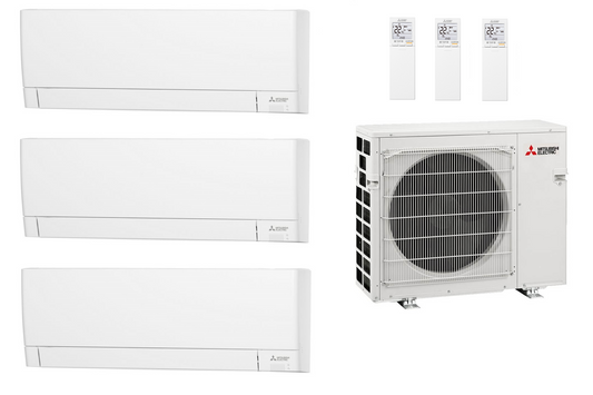 Mitsubishi Multi Split 3x MSZ-AY25VGK 2.5 kW + MXZ-3F54VF 5.4 kW WiFi