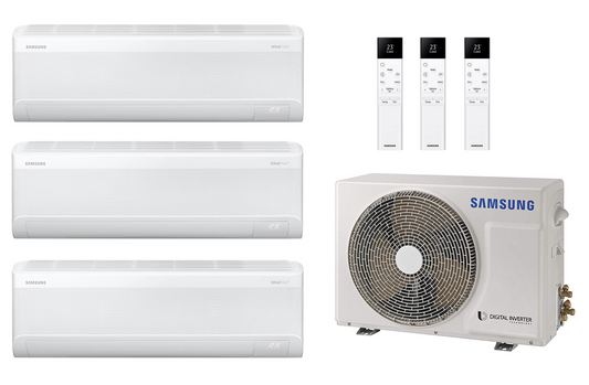 Samsung Multi Split Klimaanlage 3x 2,5 kW WindFree™ AVANT S2 + Außengerät 5,2 kW
