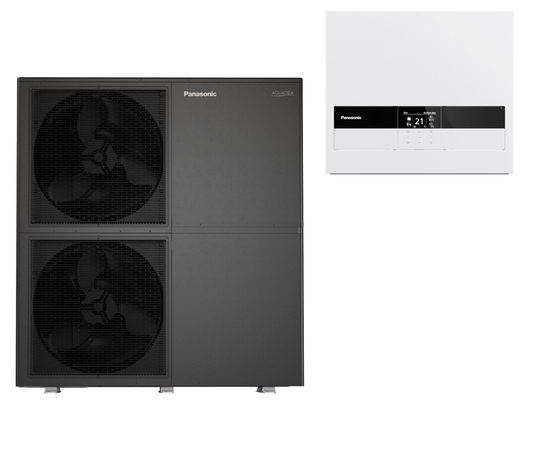 Luft-Wasser-Wärmepumpe Split Panasonic Big Aquarea T-CAP WH-WXG25ME8 + WH-CME8L 25 kW 400V R290