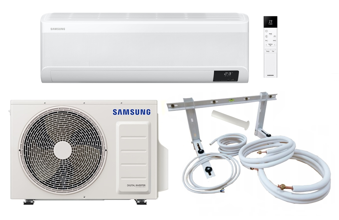 Samsung Split Klimaanlage WindFree™ Elite 2,5 kW mit optionalem Montageset 3–12 m