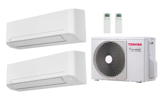 Toshiba Seiya 2 Multi Split 2.0 kW + 3.3 kW Innengeräte + 4.0 kW Außengerät