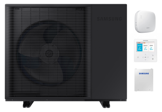 Samsung Monoblock Luft-Wasser-Wärmepumpe EHS R290 12 kW – dreiphasig mit WiFi